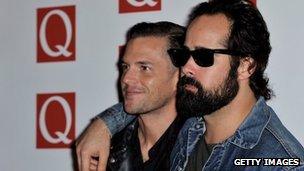 Brandon Flowers and Ronnie Vannucci Jr of The Killers