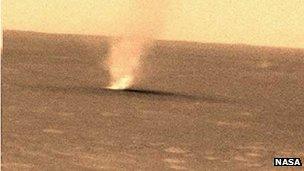 Dust-devil imaged by Spirit rover