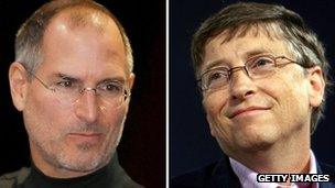 Steve Jobs and Bill Gates