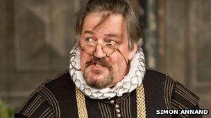 Stephen Fry as Malvolio in Twelfth Night at Shakespeare's Globe