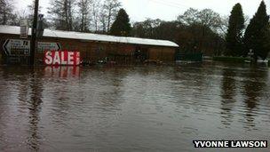 Flooding in Aberfoyle