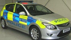 New Battenburg design Met Police car