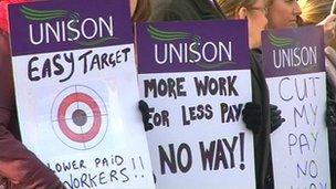 Unison strikers