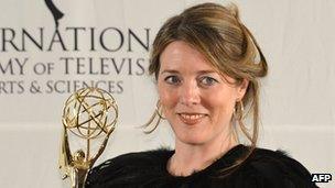 Black Mirror's executive producer Annabel Jones at the International Emmys in New York