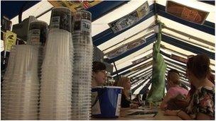 Bushy's Beer Tent on Douglas Promenade