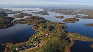 lough erne resort aerial view