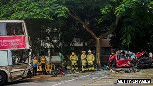 Hong Kong bus crash