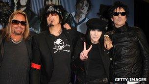Motley Crue attends the 'Kiss, Motley Crue: The Tour' Press Conference