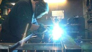 Shaun Clements in his welding workshop