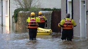 Flooding in Comrie