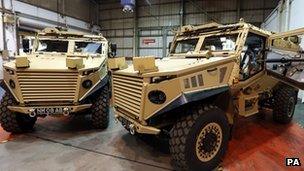 Foxhound armoured vehicle