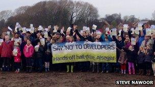 Alsager protest