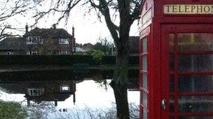 Flooding in Sturminster Marshall