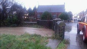 River levels are rising at Browns Bridge in Stockton