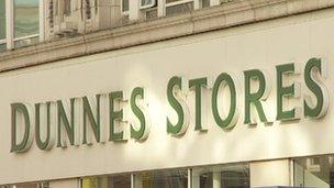 Dunnes Stores sign