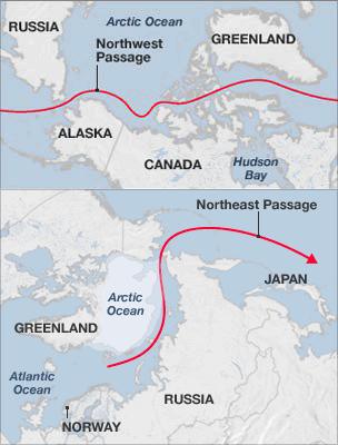 Arctic sea routes