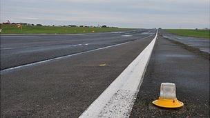 Guernsey Airport runway before the £80m refurbishment project began