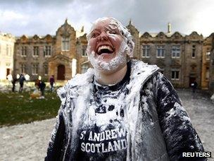 Student at Raisin Monday celebrations