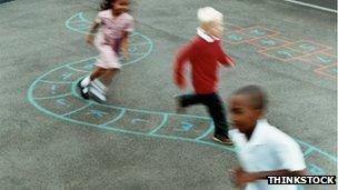 children in playground