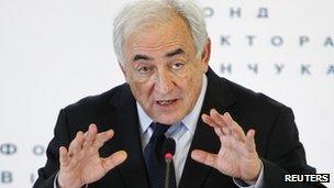 Dominique Strauss-Kahn in Kiev, 4 April 2012