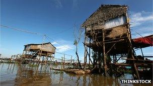 House on stilts, Myanmar