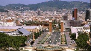 Barcelona skyline