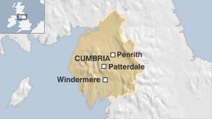 Cumbria map