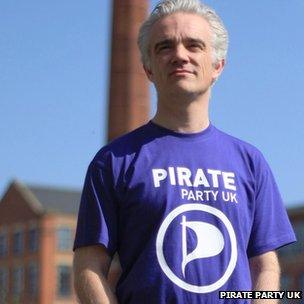 Loz Kaye of the Pirate Party UK