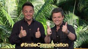 Ant and Dec show their support for #smilecampbastion