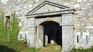 Entrance to Fort Tourgis in Alderney