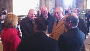 Prince Charles at St Asaph cathedral