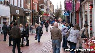 Wrexham street scene