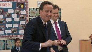 David Cameron and Nick Clegg