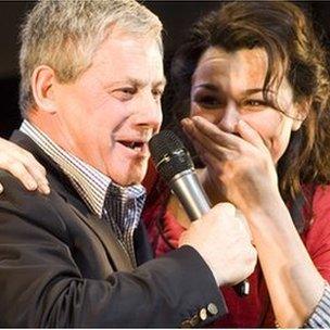 Cameron Mackintosh and Samantha Barks