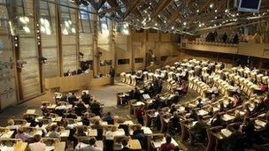 Scottish Parliament chamber