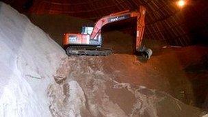 Essex County Council has stockpiled 14,000 tonnes of salt for the winter months