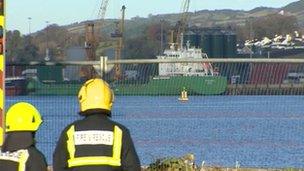 The Arklow Meadow docked in Warrenpoint Harbour