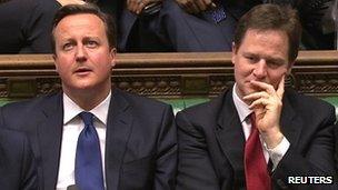 David Cameron and Nick Clegg