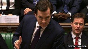 George Osborne in the Commons