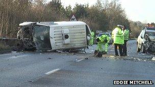 Crash site at Cuckfield