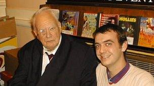 Sir Patrick Moore and Simon Whiteley