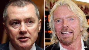 Willie Walsh and Sir Richard Branson