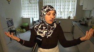 Aynur Yildrim in her apartment in Amsterdam