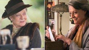 Dame Maggie Smith in Downton Abbey and The Best Exotic Marigold Hotel