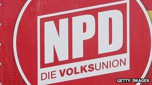 Logo of the far-right National Democratic Party of Germany (NPD)