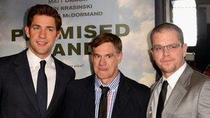 John Krasinski, Gus Van Sant and Matt Damon