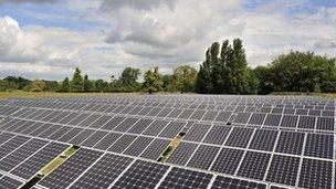 Howbery Solar Park in Oxfordshire