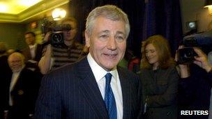 Chuck Hagel in Omaha (12 March 2007)