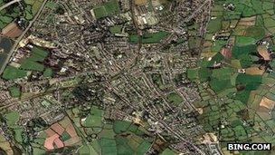 Aerial view of Redruth