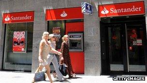 Branch of Santander in Palma de Mallorca, Spain